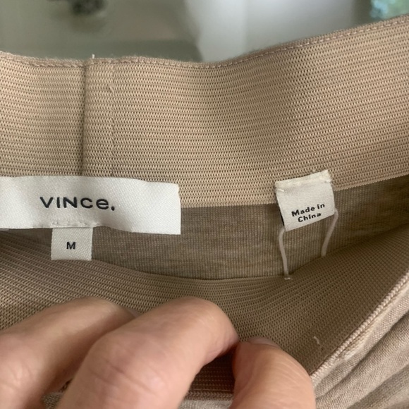 Vince set.  Simple elegance.  Faux knot wrap skirt-midi with matching shell. - Picture 10 of 12